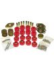 Prothane For 07-11 Jeep Wrangler JK 2DR Body Mount Kit Red