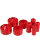 Prothane For 07+ Jeep JK 2in Lift Coil Spring Isolator Red