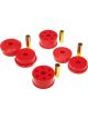 Prothane For 00-05 Mitsubishi Eclipse V6 4 Mount Kit Red