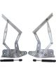 Aeroflow Billet Bonnet Hinge Kit Silver For Holden HK-HT-HG