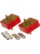 Prothane For 67-92 Jeep V8 Motor Mounts Red