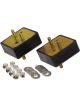 Prothane For 67-92 Jeep V8 Motor Mounts Black