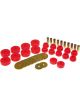 Prothane For 84-88 Toyota 4Runner Body Mount Kit Red