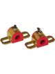 Prothane Universal Greasable Sway Bar Bushings 18MM Type A Bracket Red