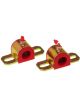 Prothane Universal Greasable Sway Bar Bushings 21MM Type A Bracket Red