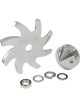 Aeroflow Alternator Fan & Pulley For Ford & Holden Polished