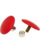 Prothane Universal Bump Stop 3/8X2 Ultra Thin Button Red