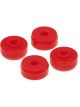 Prothane Universal Shock Bushings Stem Type Small Nipple Red