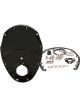 Aeroflow 2-Piece Alloy Timing Cover Black For SB Chev & 90Â° V6