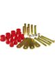 Prothane For 68-72 Chrysler A Body HD Spring & Shackles Bushings Red