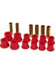 Prothane For 82-96 Ford Rear Spring & Shackle Bushings Red