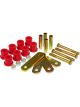 Prothane For 64-73 Ford Mustang Rear HD Shackle Kit Red