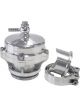 Aeroflow 50mm Blow Off Valve With Weld-On Flange And V-Band Polished