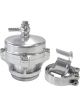 Aeroflow 50mm Blow Off Valve With Weld-On Flange And V-Band Silver