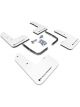 Rally Armor For 2019+ Hyundai Veloster N UR White Mud Flap w/ B