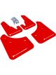 Rally Armor For 2004-2009 Mazda3/Speed 3 UR Red Mud Flap w/ White
