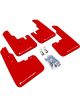 Rally Armor For 2013-2015 Toyota RAV4 UR Red Mud Flaps w/ White