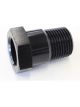 Aeroflow Temperature Probe Adapter 3/8 NPT to 5/8 Inch -18 UNF Black AF660-06BLK