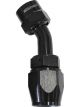 Aeroflow Kryptalon Full Flow Swivel 45 Degree Hose End -20AN Black