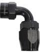 Aeroflow Kryptalon Full Flow Swivel 90 Degree Hose End -20AN Black