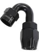 Aeroflow Kryptalon Full Flow Swivel 150 Degree Hose End -20AN Black