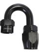 Aeroflow Kryptalon Full Flow Swivel 180 Degree Hose End -12AN Black