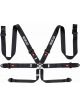 Sparco Belt 6pt 3in Aluminum Black