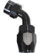 Aeroflow Kryptalon Full Flow Swivel 60 Degree Hose End -6AN Black