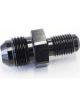 Aeroflow Inverted Seat Adapter 3/8 Inch-24 to -6AN Black