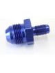 Aeroflow Inverted Seat Adapter 3/8 Inch-24 to -8AN Blue