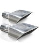 Stainless Works Hot Rod Box Exhaust Tips 2.5in Inlet
