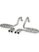 Stainless Works For 1997-04 Corvette C5 2-1/2in Axleback Quad Rolled E…
