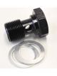 Aeroflow Alloy Banjo Bolt 5/8 Inch x 20 Black