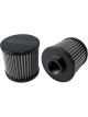 Aeroflow S/Steel Billet Breather With -10AN Female Thread Black