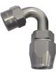 Aeroflow Kryptalon Full Flow Swivel 120 Degree Hose End -8AN Titanium AF7824-08