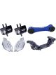Torque Solution Engine/Trans/Blue Pitch Mount Kit w/ Mount Pl