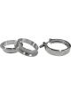 Torque Solution Stainless Steel V-Band Clamp & Flange Kit 2.5in