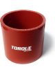 Torque Solution Straight Silicone Coupler: 2.5in Red Universal