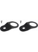 Torque Solution Radiator Mount Combo Black For Mitsubishi Evolutio