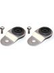 Torque Solution Radiator Mount Combo with Inserts Silver For Mits