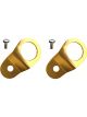Torque Solution Radiator Mount Combo with Inserts Gold For Mitsubi…