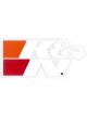 K&N Decal/Sticker White Small 3