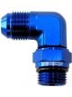 Aeroflow Male -6Orb 90D To -8AN Swivel Blue