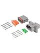 Deutsch Dt Series 8 Way Connector Kit Flange Mount Incl Grn Band