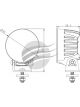 Ignite LED Round Worklamp Flood Beam 60 9-36V 40W 4 LEDs Black