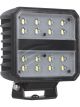 Ignite LED Rectangle Worklamp Flood Beam 100° 9-36V 80W 16 LEDs Black