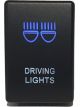 Lightforce Push Button Switch On/Off 12V Driving Lamp Blue/White
