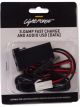 Lightforce Dual Usb Charger/Data Pass thru 12V 3.0 Amp Late