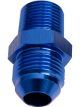 Aeroflow NPT to Straight Male Flare Adapter 3/8 Inch to -8AN Blue