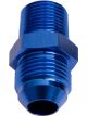 Aeroflow NPT to Straight Male Flare Adapter 3/8 Inch to -8AN Blue